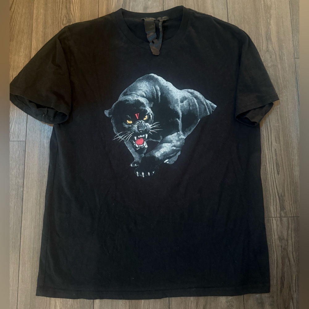 VLONE Panther Graphic Tee Black XL Made in USA High End Streetwear